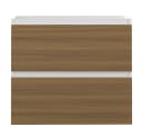 duschspa Waschtischunterschrank 60cm Matt Weiß/Nussbaum Soft-Close Bild 4