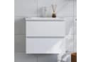 duschspa Waschtisch mit Unterschrank Weiß Matt Bild 3