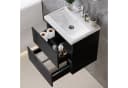 duschspa Waschtisch-Set mit Unterschrank Schwarz Hochglanz Bild 1