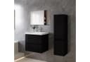 duschspa Waschtisch-Set mit Unterschrank Schwarz Hochglanz Bild 4