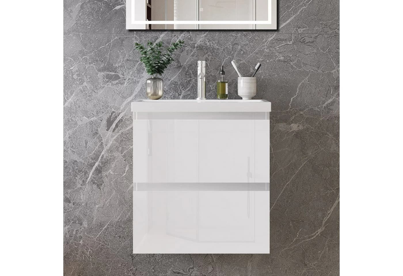 duschspa Waschtisch mit Unterschrank Badmöbel-Set - Bild 3