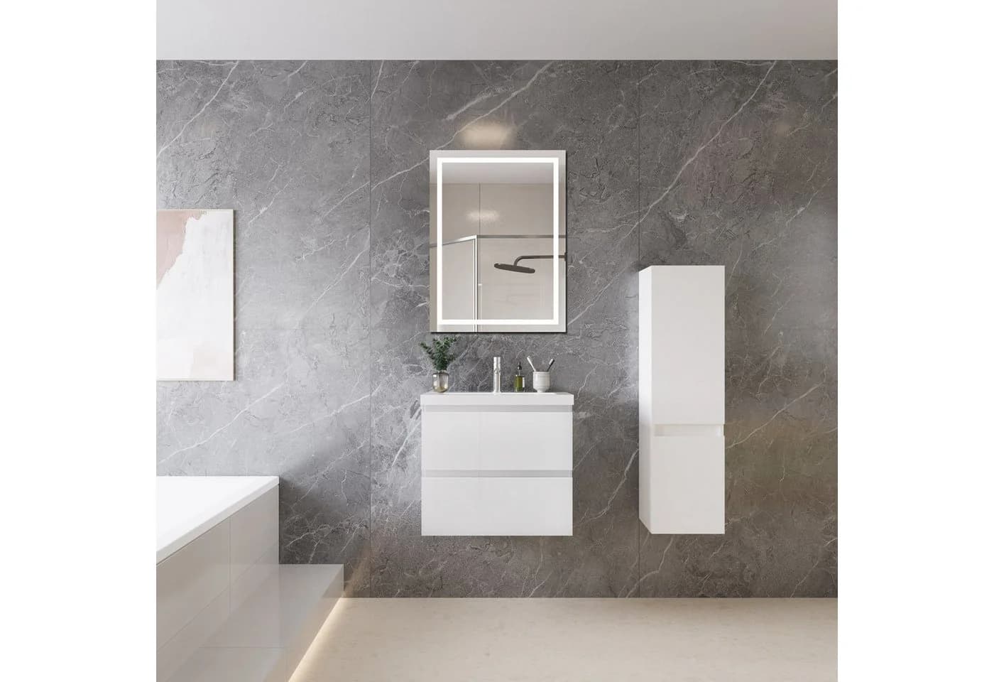 duschspa Waschtisch mit Unterschrank Badmöbel-Set - Bild 4