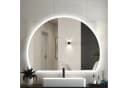 duschspa LED Badspiegel Halbrund Touch/Wandschalter Dimmbar Memory Beschlagfrei Bild 2