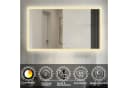 duschspa Badspiegel LED Beleuchtung Kaltweiß Warmweiß 50-160 cm Bild 1