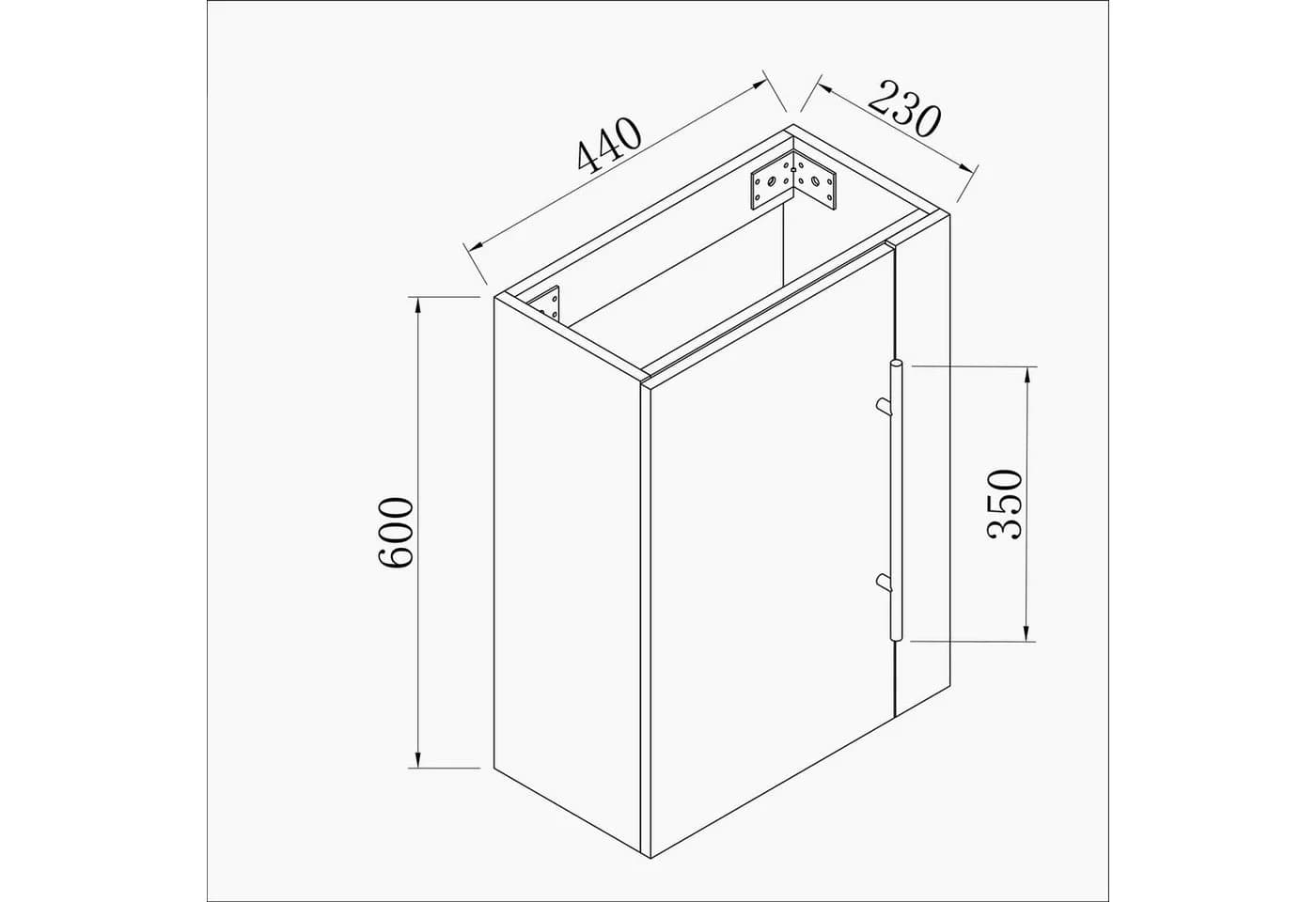 duschspa Waschtischunterschrank Weiß Hängeschrank 50-120 cm - Bild 4