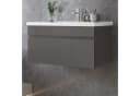 duschspa Waschtisch Unterschrank Anthrazit Hochglanz Bild 4