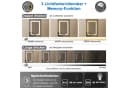 duschspa Spiegelschrank LED Badschrank Schwarz Hochglanz 40-100cm Bild 3