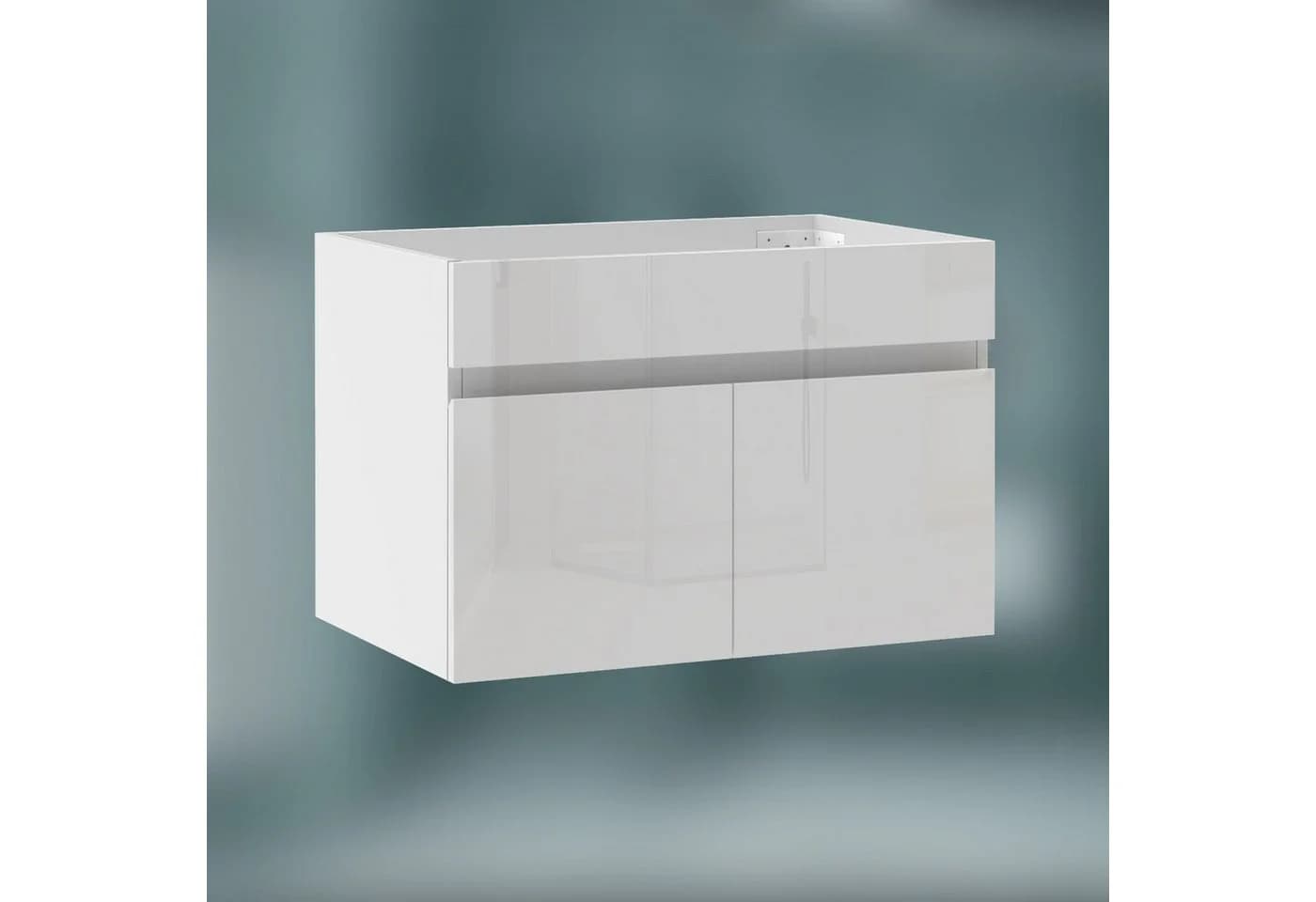 duschspa Waschtisch-Unterschrank Weiß Hochglanz - Bild 2