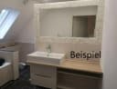 duschspa Waschtischunterschrank Wandhängend Grau Hochglanz Soft-Close Bild 5