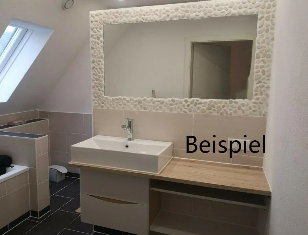 duschspa Waschtischunterschrank Wandhängend Grau Hochglanz Soft-Close - Bild 5