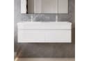 duschspa Doppelwaschtisch 120cm Waschtisch mit Unterschrank Bild 3