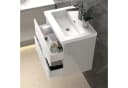duschspa Waschtisch mit Unterschrank Weiß Hochglanz Badmöbel Set Bild 1