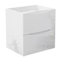 duschspa Waschtischunterschrank Hängeschrank 50-120cm Weiß Hochglanz Bild 2
