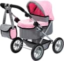 Bayer Puppenwagen Trendy Grau/Rosa mit Wickeltasche Bild 2