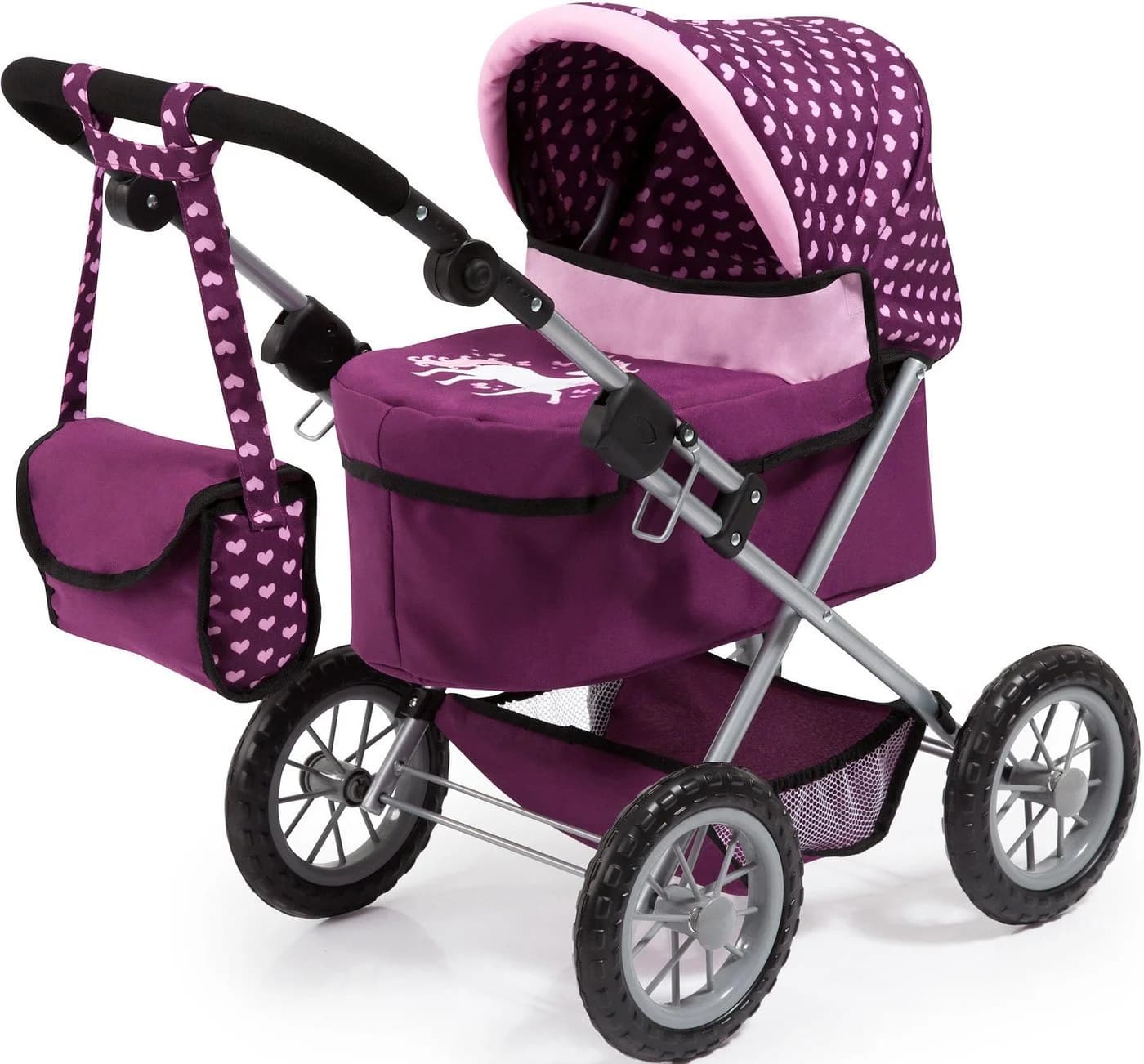 Bayer Puppenwagen Trendy Pflaume mit Wickeltasche - Bild 2