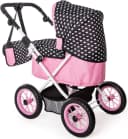 Bayer Puppenwagen Trendy pink/schwarz mit verstellbarem Griff Bild 1