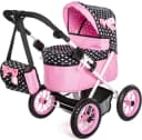 Bayer Puppenwagen Trendy pink/schwarz mit verstellbarem Griff Bild 2