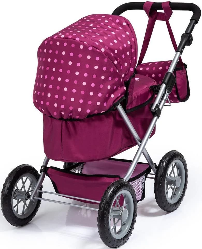 Bayer Puppenwagen Trendy Bordeaux mit Wickeltasche