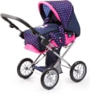Bayer Kombi-Puppenwagen City Star Einhorn Blau/Rosa Bild 1