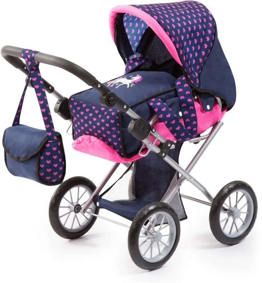Bayer Kombi-Puppenwagen City Star Einhorn Blau/Rosa - Bild 2