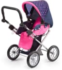 Bayer Kombi-Puppenwagen City Star Einhorn Blau/Rosa Bild 3