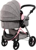 Bayer Kombi-Puppenwagen City Max grau/rosa mit Wickeltasche Bild 4