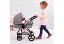 Bayer Kombi-Puppenwagen City Max grau/rosa mit Wickeltasche Bild 5