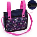 Bayer Kombi-Puppenwagen Vario Blau/Pink/Herzchen inkl. Wickeltasche Bild 4