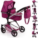 Bayer Kombi-Puppenwagen Vario Bordeaux inkl. Wickeltasche Bild 1