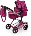 Bayer Kombi-Puppenwagen Vario Bordeaux inkl. Wickeltasche Bild 2