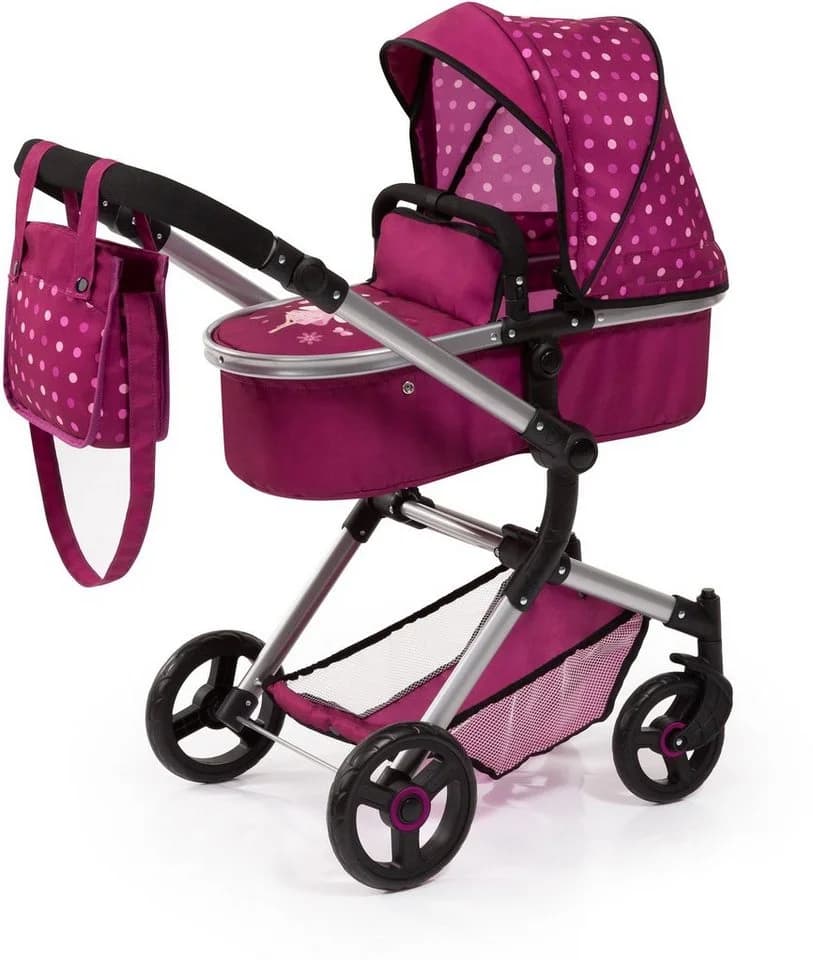 Bayer Kombi-Puppenwagen Vario Bordeaux inkl. Wickeltasche - Bild 2