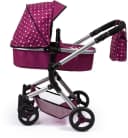 Bayer Kombi-Puppenwagen Vario Bordeaux inkl. Wickeltasche Bild 3
