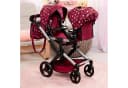 Bayer Puppen-Zwillingsbuggy Xeo Twin bordeaux mit Wickeltasche Bild 3