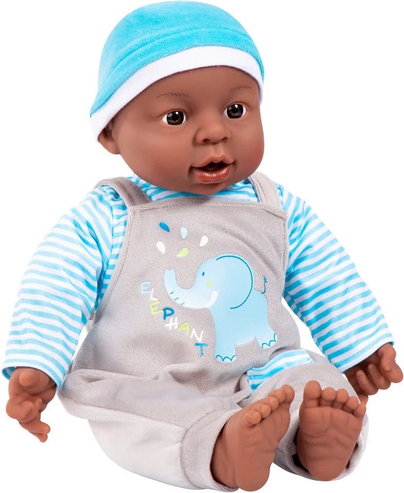 Babypuppe BAYER Interactive Baby Boy 40 cm blau/grau - Bild 2