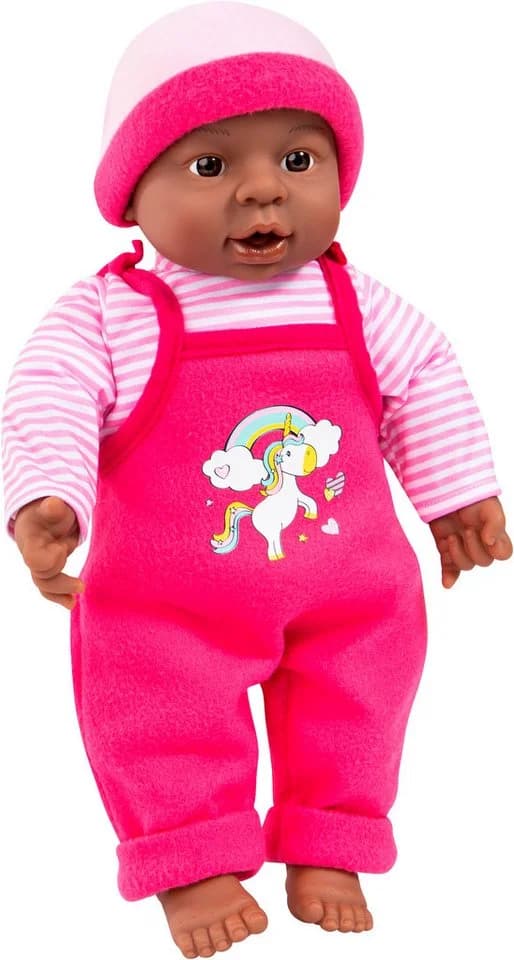 Babypuppe BAYER Interactive Baby Girl 40cm Rosa mit Sound