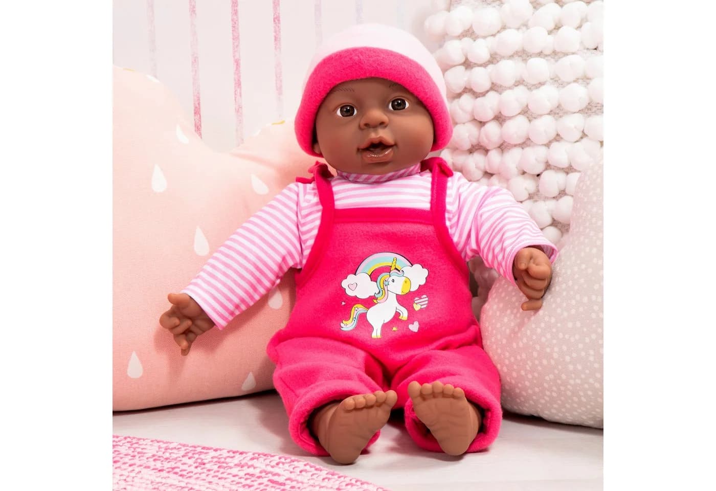 Babypuppe BAYER Interactive Baby Girl 40cm Rosa mit Sound - Bild 3