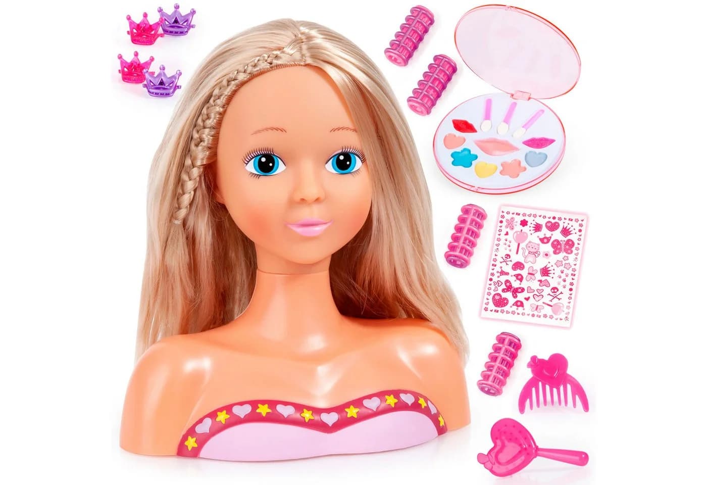 Bayer Frisier- & Schminkkopf Top Model 27cm Blond - Bild 2