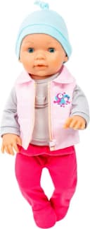 Bayer Puppenkleidung Set 6-tlg. Grau/Rosa Bunt Bild 1