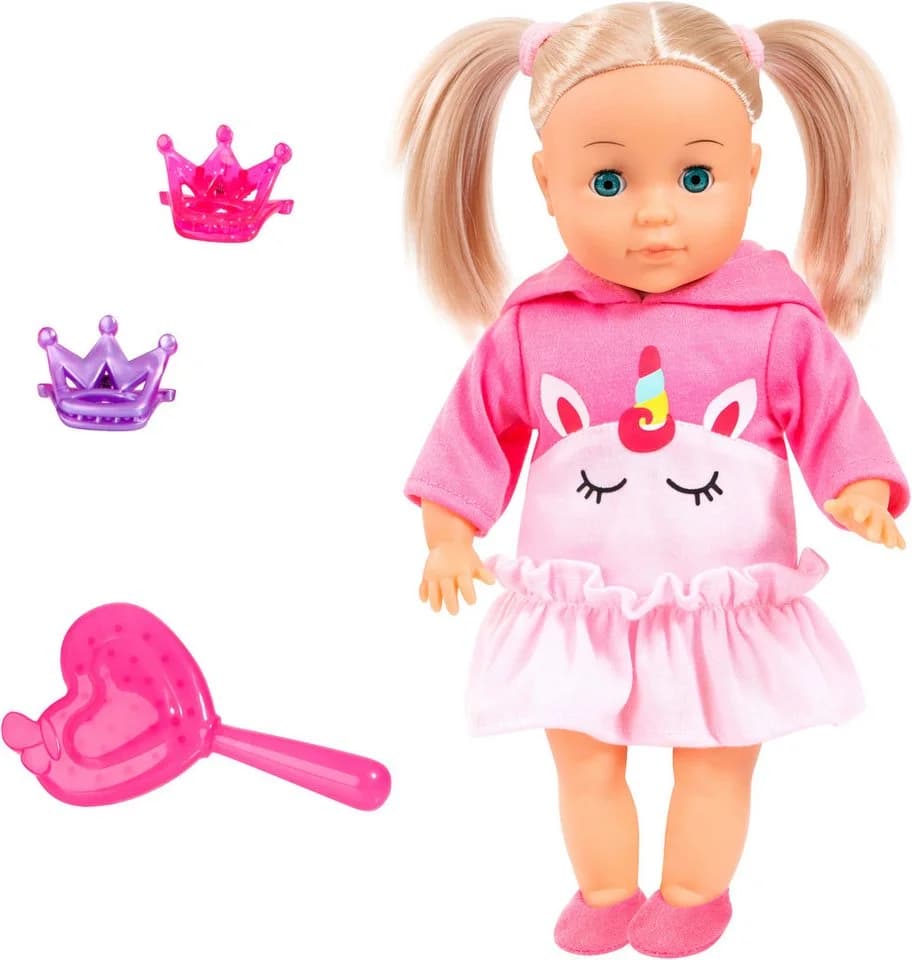 BAYER Stehpuppe Little Love Charlene 33 cm Rosa mit Schlafaugen - Bild 2