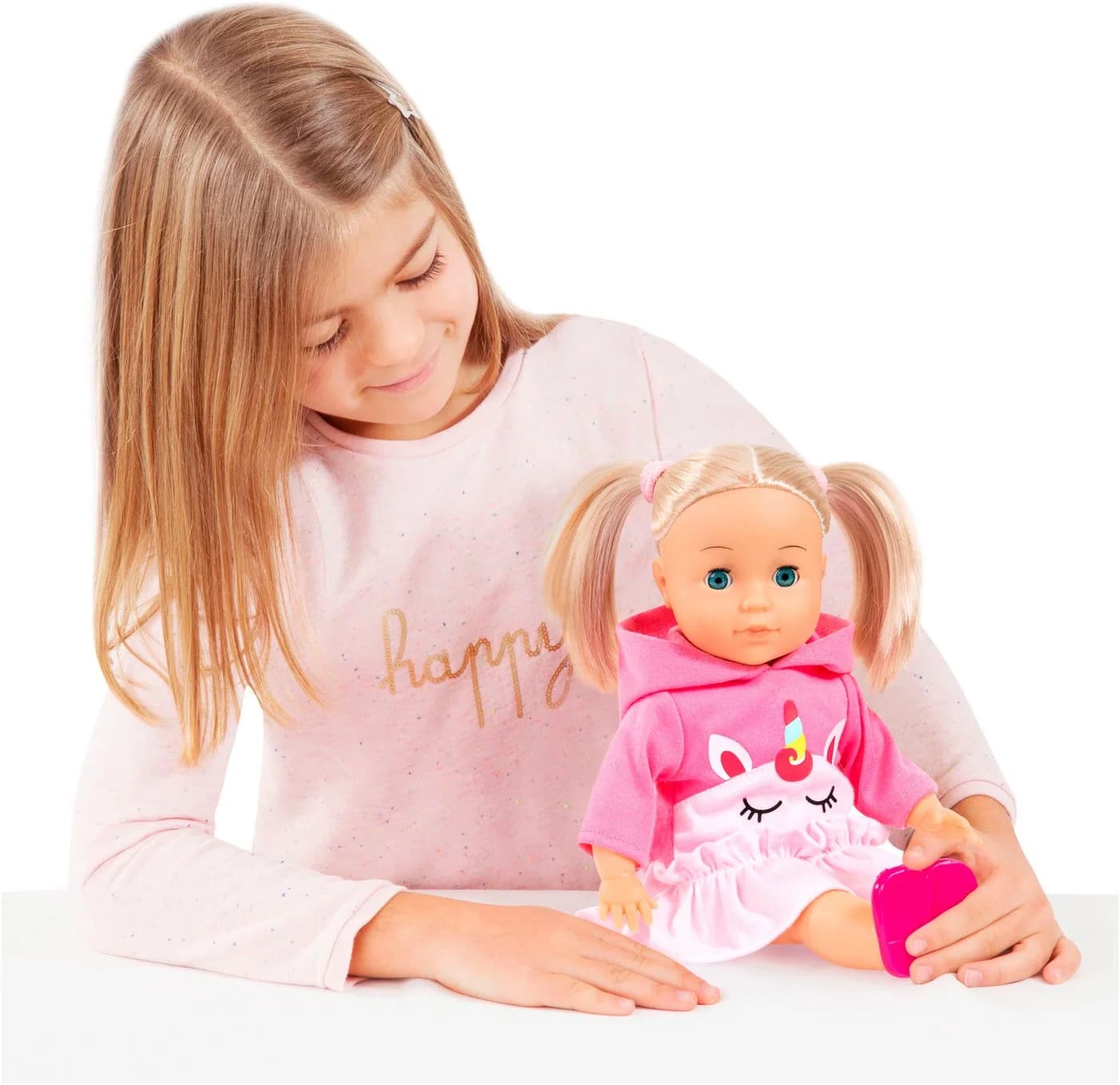 BAYER Stehpuppe Little Love Charlene 33 cm Rosa mit Schlafaugen - Bild 4