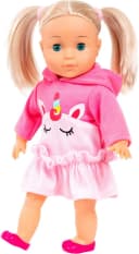 BAYER Stehpuppe Little Love Charlene 33 cm Rosa mit Schlafaugen Bild 5