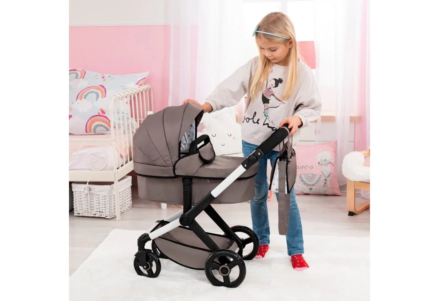 Bayer Kombi-Puppenwagen Xeo Braun - Bild 5
