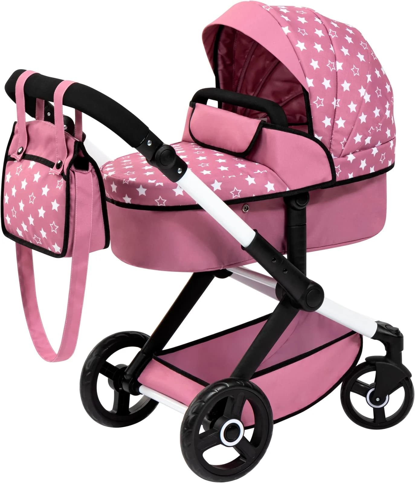 BAYER Kombi-Puppenwagen Xeo Rosa mit Sportsitz-Funktion
