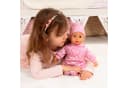 Bayer Babypuppe First Words Baby 38 cm Schafe Rosa (3-tlg) mit Schlafaugen und Babygeräuschen Bild 1