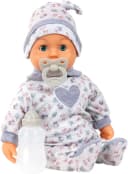 BAYER First Words Babypuppe 38 cm Grau mit Sound und Schlafaugen Bild 2