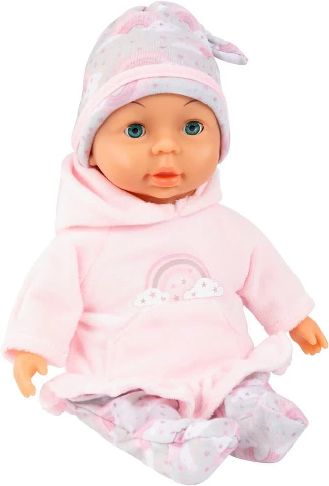Bayer Babypuppe My First Baby Regenbogen-Outfit mit Schlafaugen