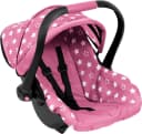 Bayer Puppen Autositz Blau/Rosa mit Dach Bild 2