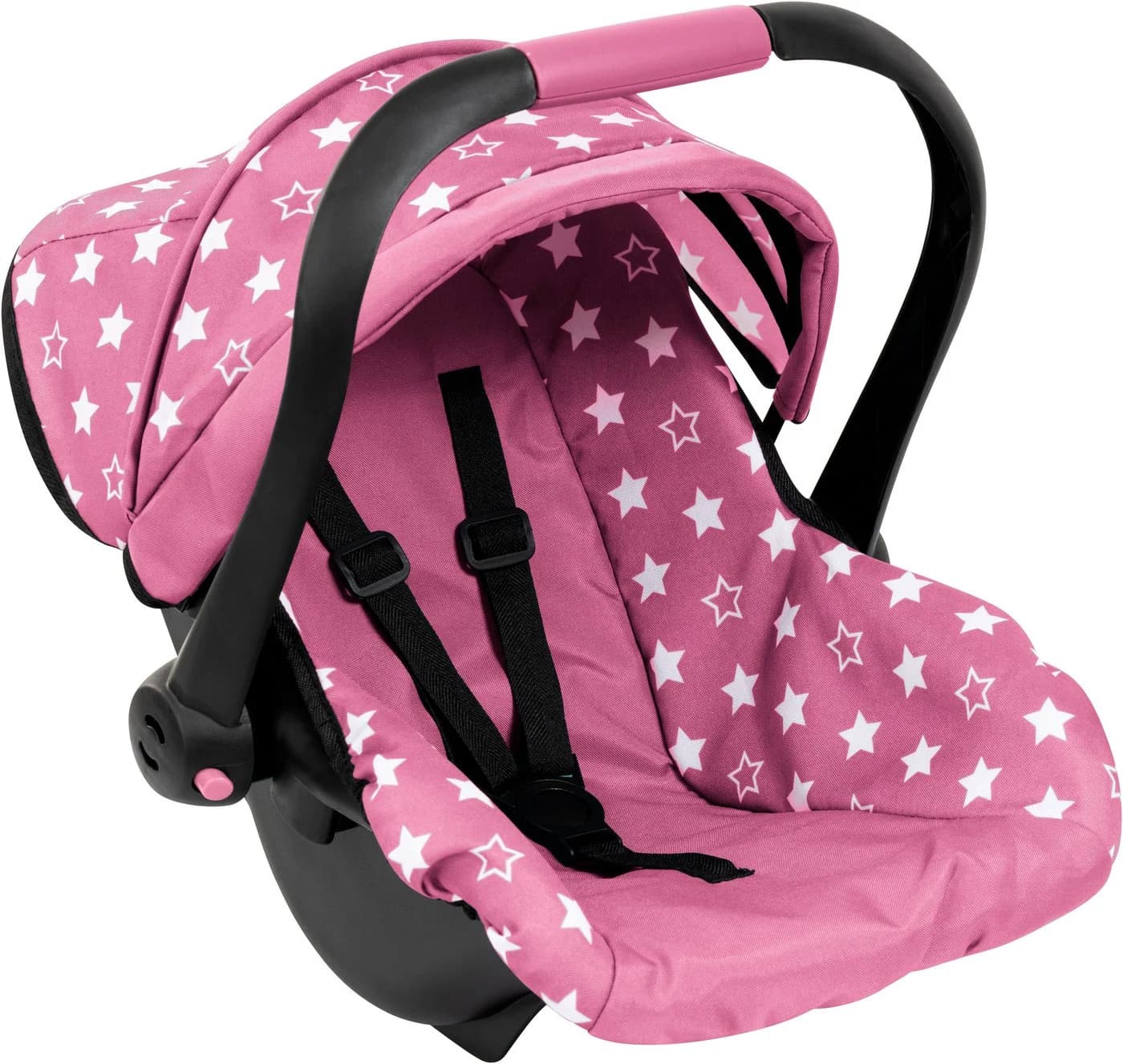 Bayer Puppen Autositz Blau/Rosa mit Dach - Bild 2