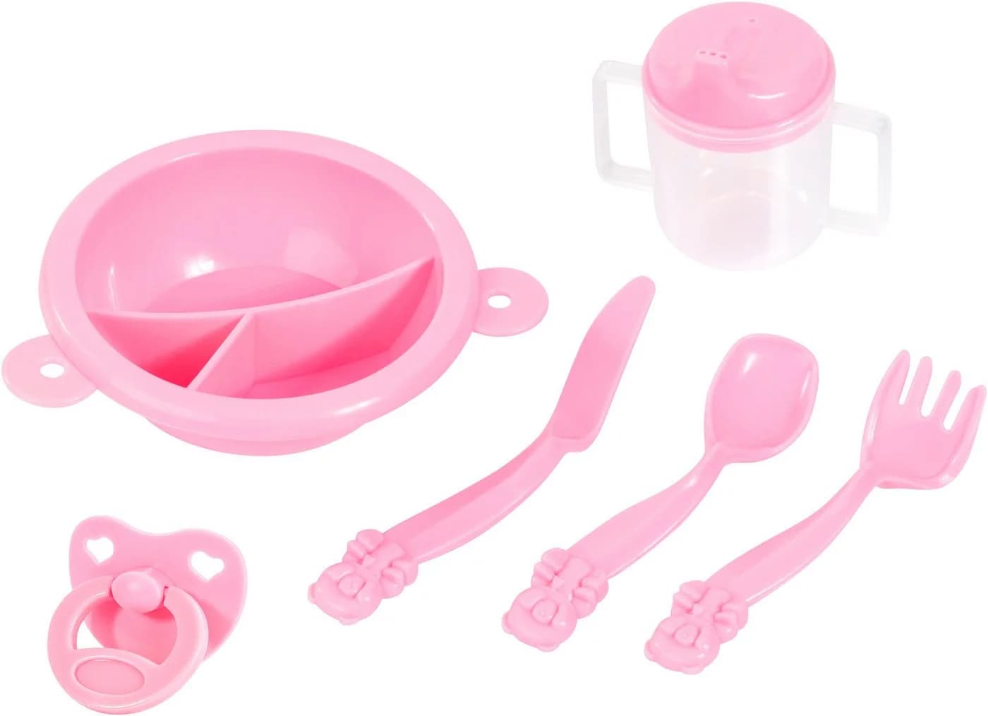 Bayer Puppen-Reisebett-Set 8-tlg. Grau/Rosa mit Zubehör - Bild 4