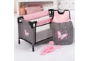 Bayer Puppen-Reisebett-Set 8-tlg. Grau/Rosa mit Zubehör Bild 5